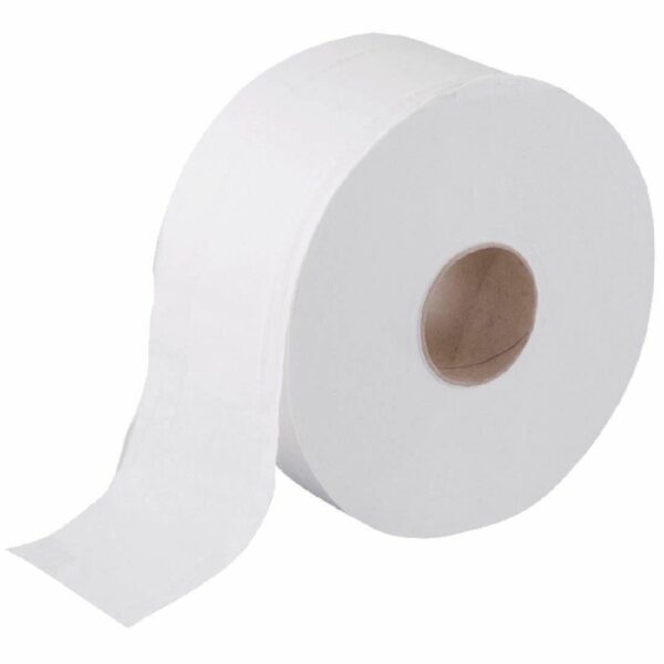 Mini Jumbo Toilet Rolls (60 MM) 2.36 Inch CORE - Pack of 12 | 2ply 150 M Toilet Paper, White Toilet Tissue, Industrial Toilet Paper