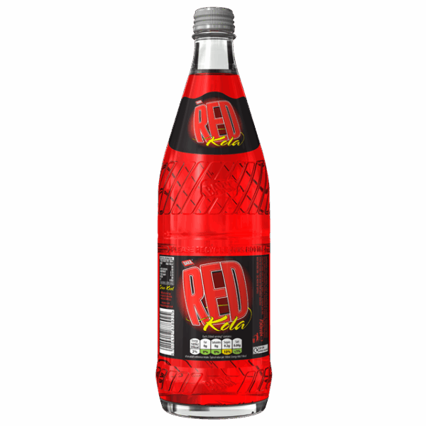 Barr Red Kola Soft Drink Glass Bottle 750mlx12x1