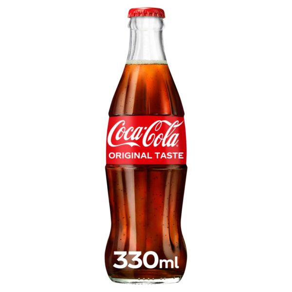 Coca-Cola Original Taste Glass Bottles 330ml × 24 × 1