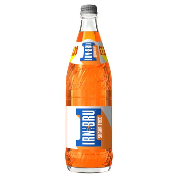 IRN-BRU Diet Soft Drink Glass Bottle 750mlx12x1