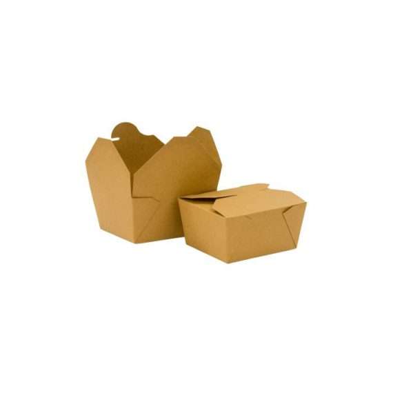 No 1 Mini Kraft Box Container case of 450 pieces Brown