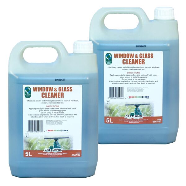 Window & Glass Cleaner Premium Quality 5Lx2 Carton