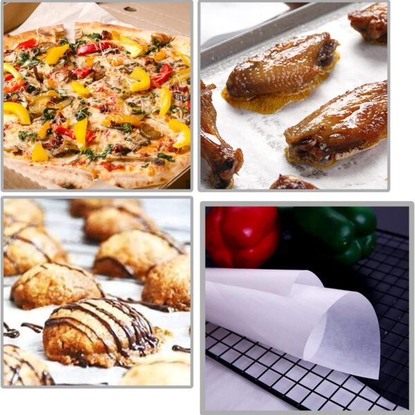 Greaseproof Paper Sheets | White Greaseproof Pre Cut for Displaying, Freezing, or Serving | Cookies, Cakes, Pastries, Sandwiches - Pizza Box Liners 4kg