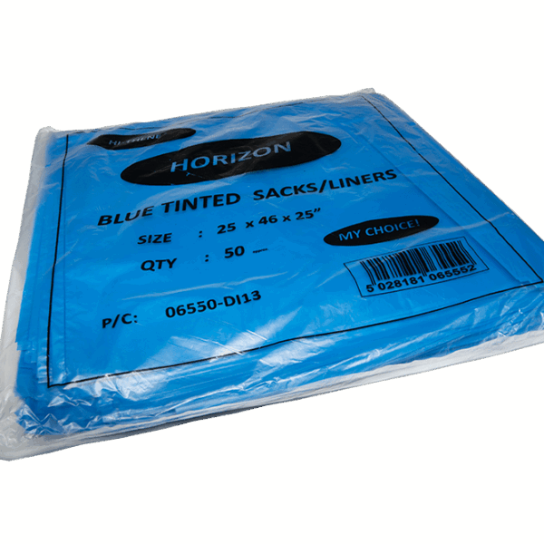 Horizon Blue Tinted Sacks 500/Box 630x1080x630mm