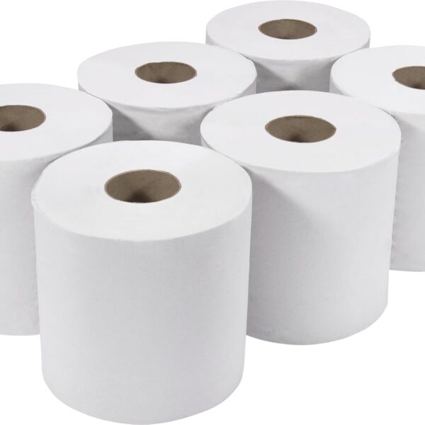 White Centrefeed Rolls 150m (6 pack) Heavy Duty sale